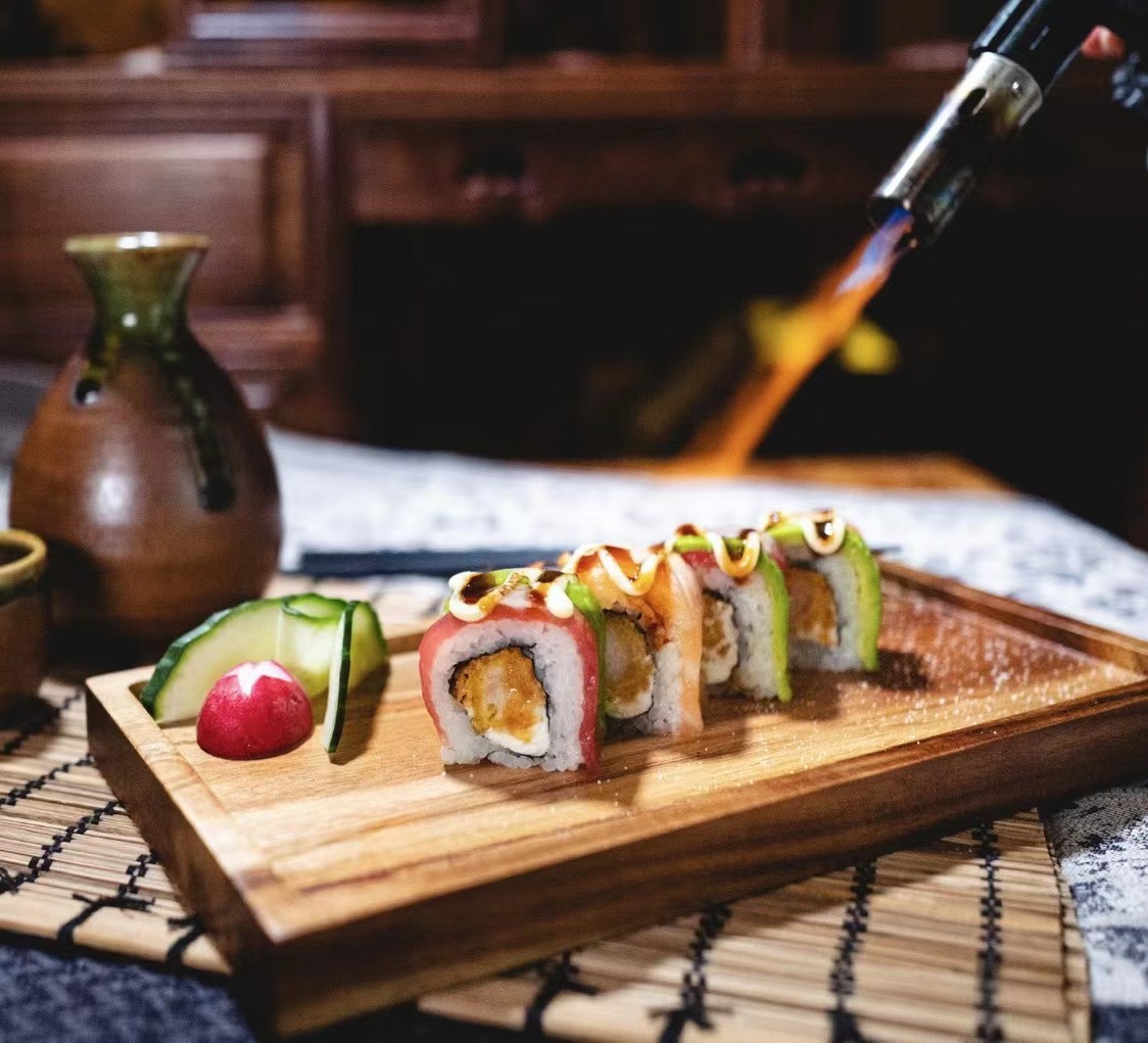 Roll braisé à la flamme